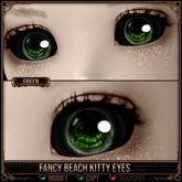 *C:K* Fancy Beach Kitty Eyes - Green