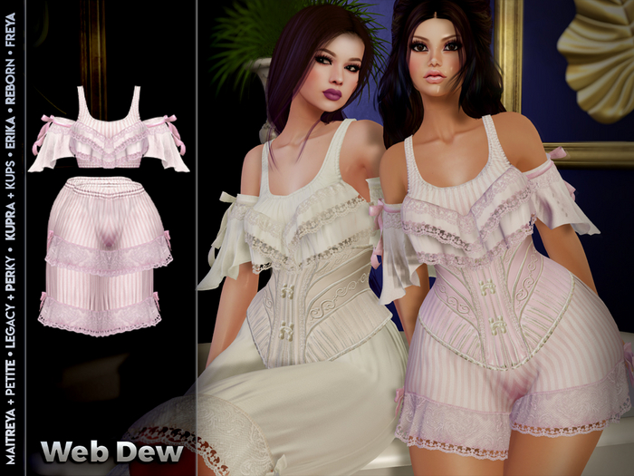 ::WD:: Lingerie Felicia - Pink Striped