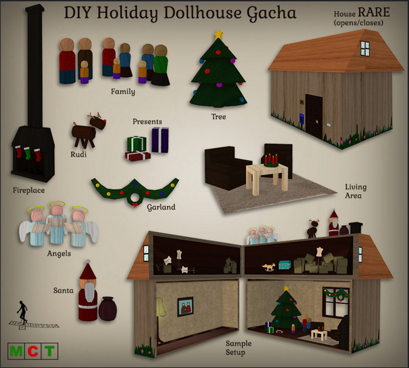 *~*HopScotch*~* DIY Holiday Dollhouse - House RARE