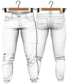 RIOT / Lucas Denim Jogger - White