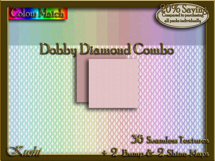 Dobby Diamond Combo Seamless Texture Set