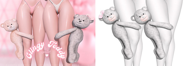 Spoiled - Clingy Teddy Light Grey