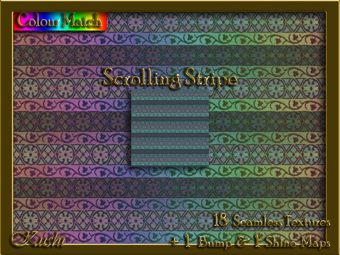 Second Life Marketplace - Scrolling Stripe Seamless Texture Set