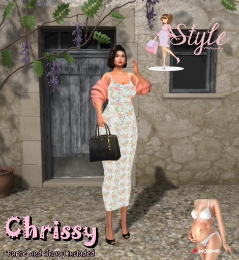 Style Maternity Chrissy Roses  Momma Dress