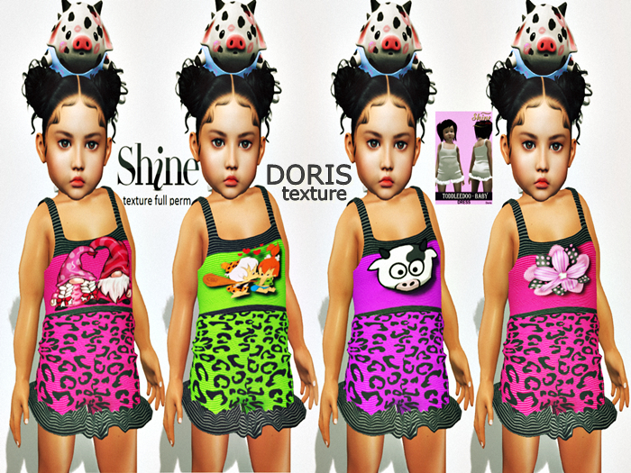AJ  [SHINE FULL PERM] TD DRESS DORIS  _TEXTURE FULL PERM