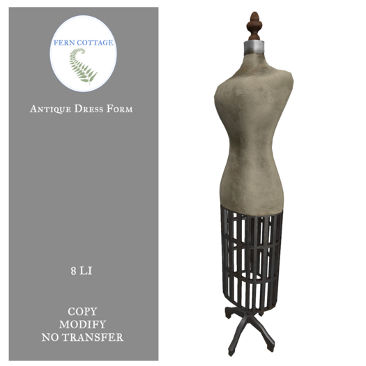 ^FC^ Antique Dress Form 