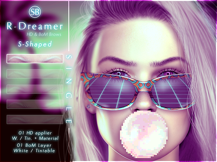 Eyebrows, LeLutka EvoX: R.Dreamer.S.Shaped.SINGLE