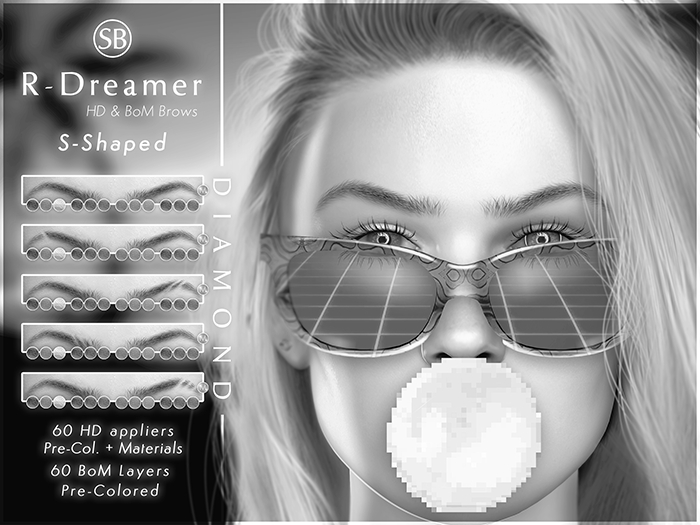 Eyebrows, LeLutka Evox: R.Dreamer.S.Shaped::DEMO