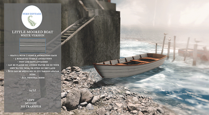 ^FC^ Little Moored Boat WHITE 