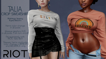 RIOT / Talia Crop Sweatshirt - Fatpack