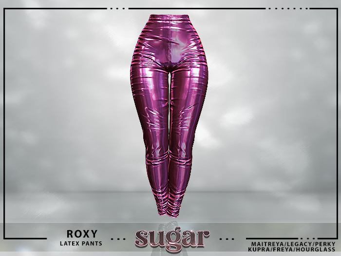 [sugar] Roxy Latex Pants [PINK] Unpacker *MAITREYA • TMP • LEGACY • PERKY • KUPRA • SLINK HOURGLASS