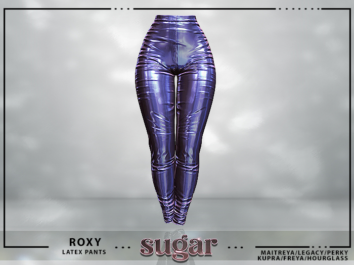[sugar] Roxy Latex Pants [LILAC] Unpacker *MAITREYA • TMP • LEGACY • PERKY • KUPRA • SLINK HOURGLASS