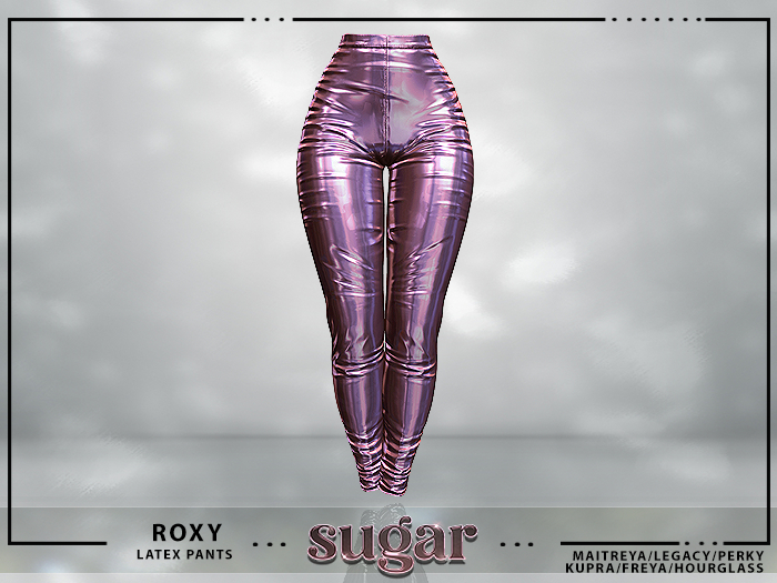 [sugar] Roxy Latex Pants [LIGHT PINK] Unpacker  *MAITREYA • TMP • LEGACY • PERKY • KUPRA • SLINK HOURGLASS