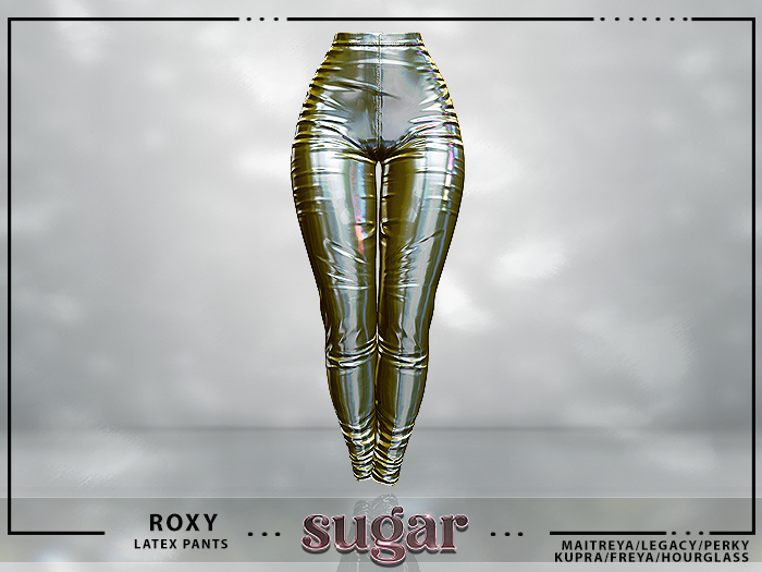 [sugar] Roxy Latex Pants [HOLOGRAPHIC GOLD] Unpacker  *MAITREYA • TMP • LEGACY • PERKY • KUPRA • SLINK HOURGLASS