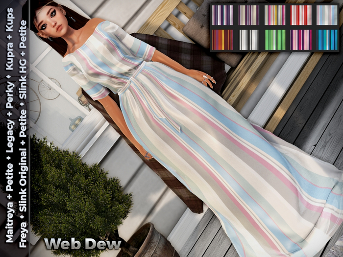 ::WD:: Long Dress - Stripes