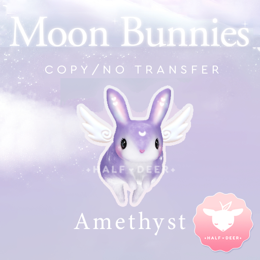 +Half-Deer+ Moon Bunny - Amethyst