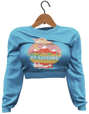 RIOT / Talia Crop Sweatshirt - Glacier