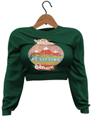 RIOT / Talia Crop Sweatshirt - Forest