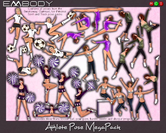 Embody 25 Sports Pose MegaPack F ATHLETE