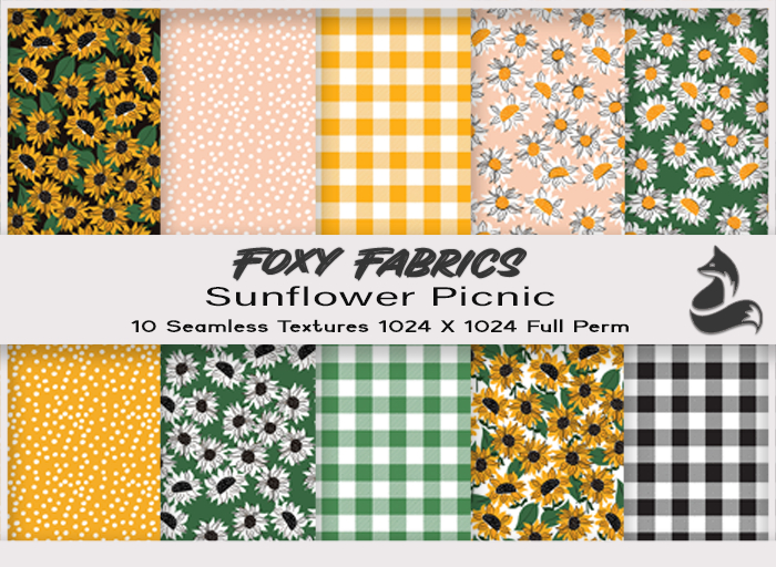 FF - Sunflower Picnic Seamless Textures