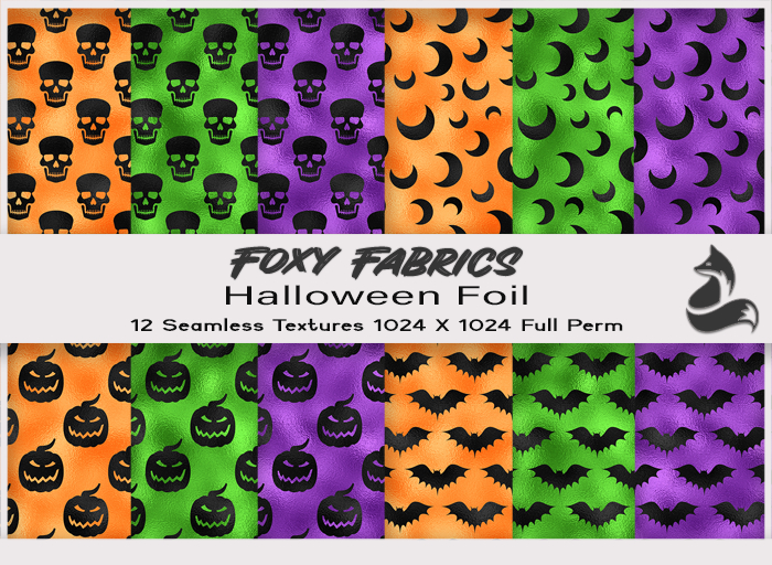FF - Halloween Foil Seamless Textures