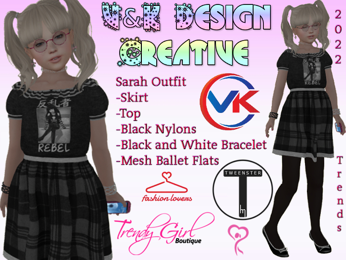 V&K Design Tweenster Sarah complete Outfit