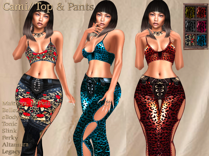 *Cami*087*Top +Pants*