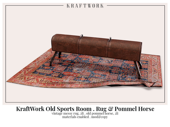 KraftWork Old Sports Room . Rug & Pommel Horse (Add Me)