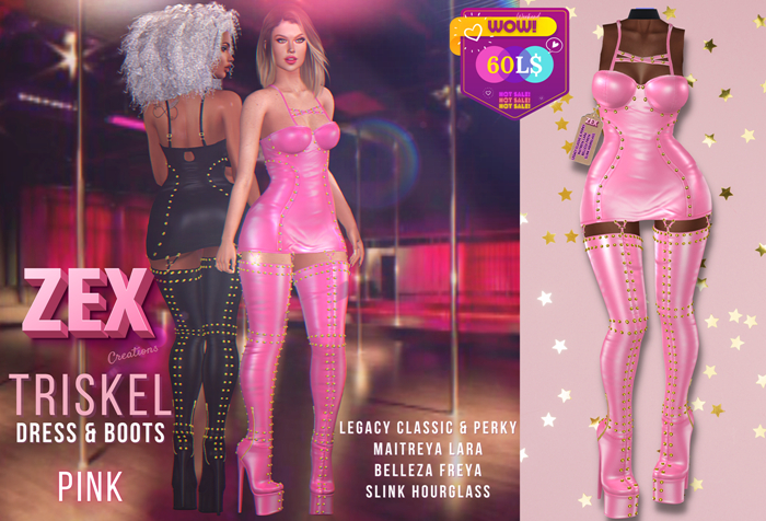 Triskel Dress & Boots {Pink}