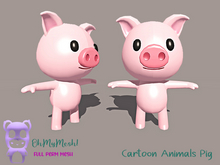 OhMyMesh! Cartoon Animals - Pig - Full Perm Mesh