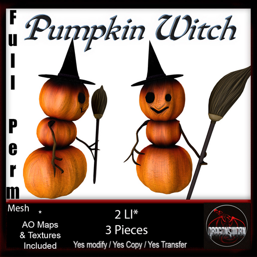 Full Perm Pumpkin Witch