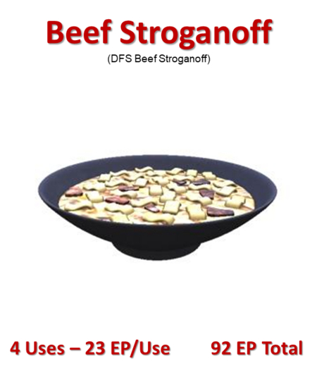 DFS Beef Stroganoff (DFS - Texture Only)