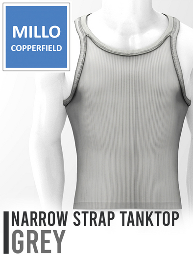 Millo Copperfield - Narrow strap tank top Grey