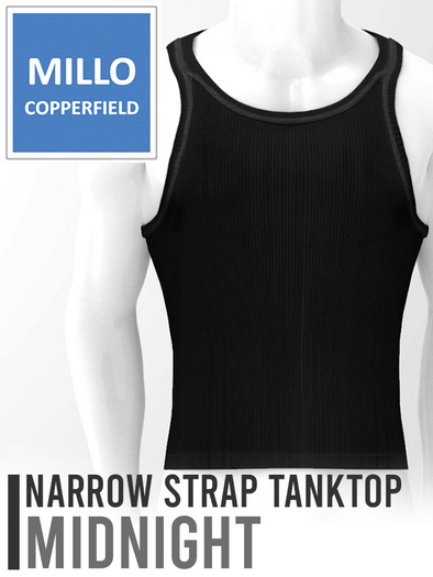 Millo Copperfield - Narrow strap tanktop Midnight