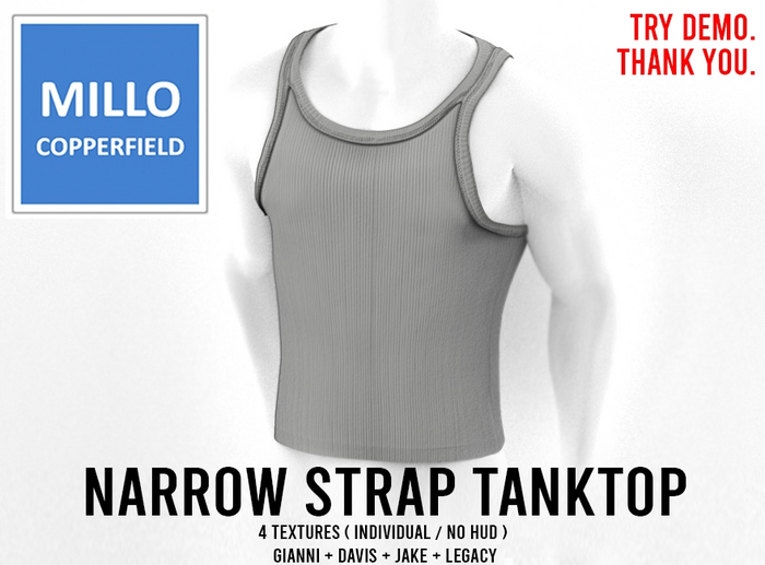 Millo Copperfield - PACK - Narrow strap tank top