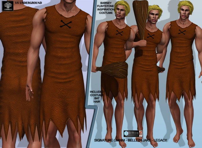 **DEMO**BARNEY FLINTSTONES INSPIRATION CONSTUME**