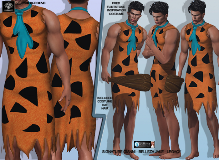 **DEMO**FRED FLINTSTONE INSPIRATION COMPLET COSTUME**