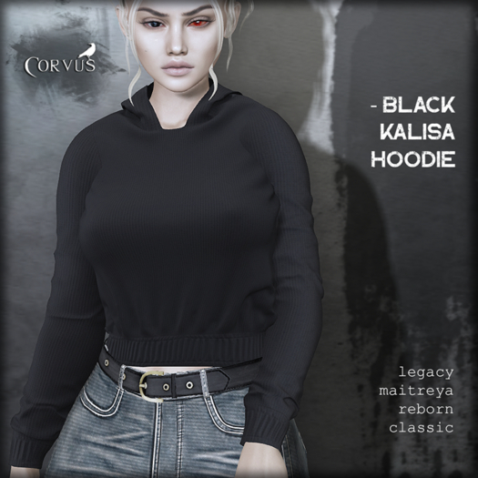 Corvus : Black Kalisa Hoodie