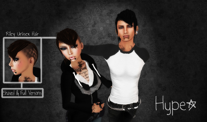 Hype - Riley Hair [Color Pack] *UNISEX*