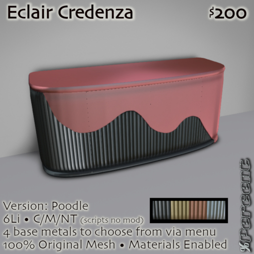 % Eclair Credenza (poodle) *MESH*