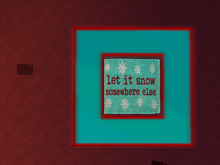 Xmas  Snow Tip Jar, Pager, greeter and notecard kee