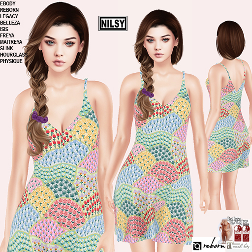 FLARED SUMMER DRESS,MESH BODY