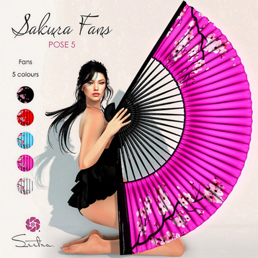 Seetra. Sakura Fans Collection - Pose 5