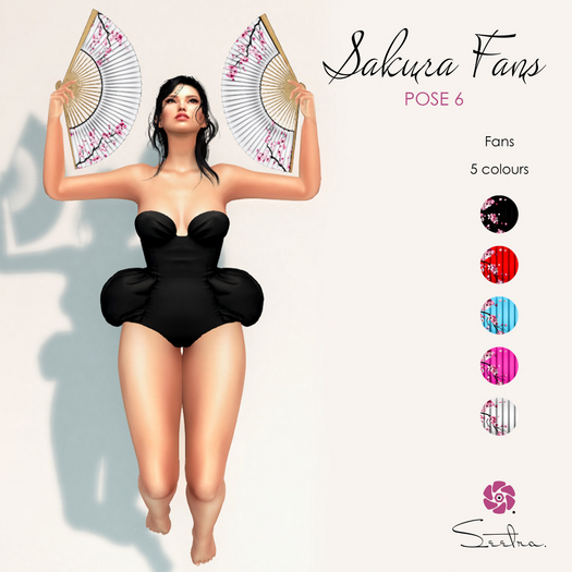 Seetra. Sakura Fans Collection - Pose 6