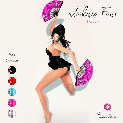 Seetra. Sakura Fans Collection - Pose 7