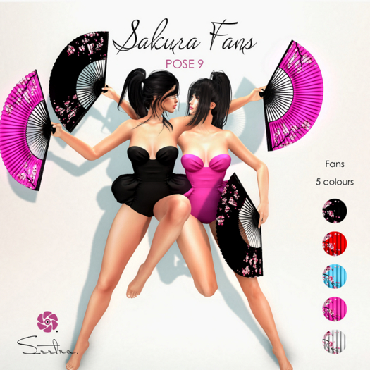 Seetra. Sakura Fans Collection - Pose 9