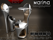 [Renegade] Marina Platform Heels - White