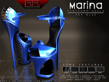 [Renegade] Marina Platform Heels - Sky Blue
