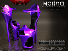 [Renegade] Marina Platform Heels - Purple