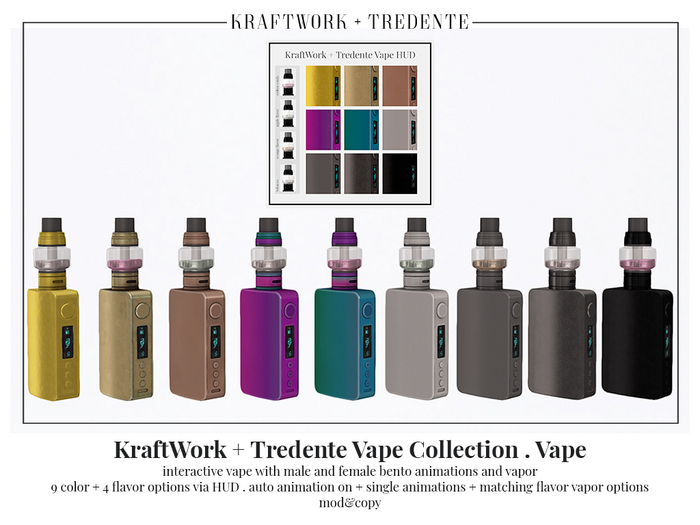 KraftWork + Tredente Vape Collection . FATPACK (ADD)
